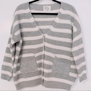 Oversized Wool Blend Cardigan
